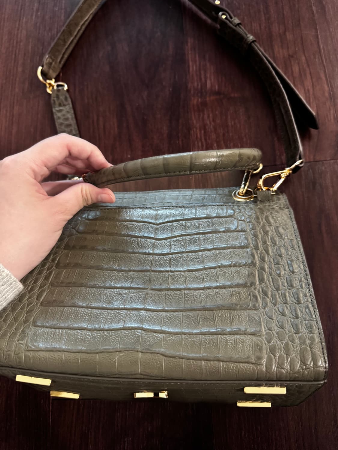 잘모이 리얼 악어백 상품이미지8