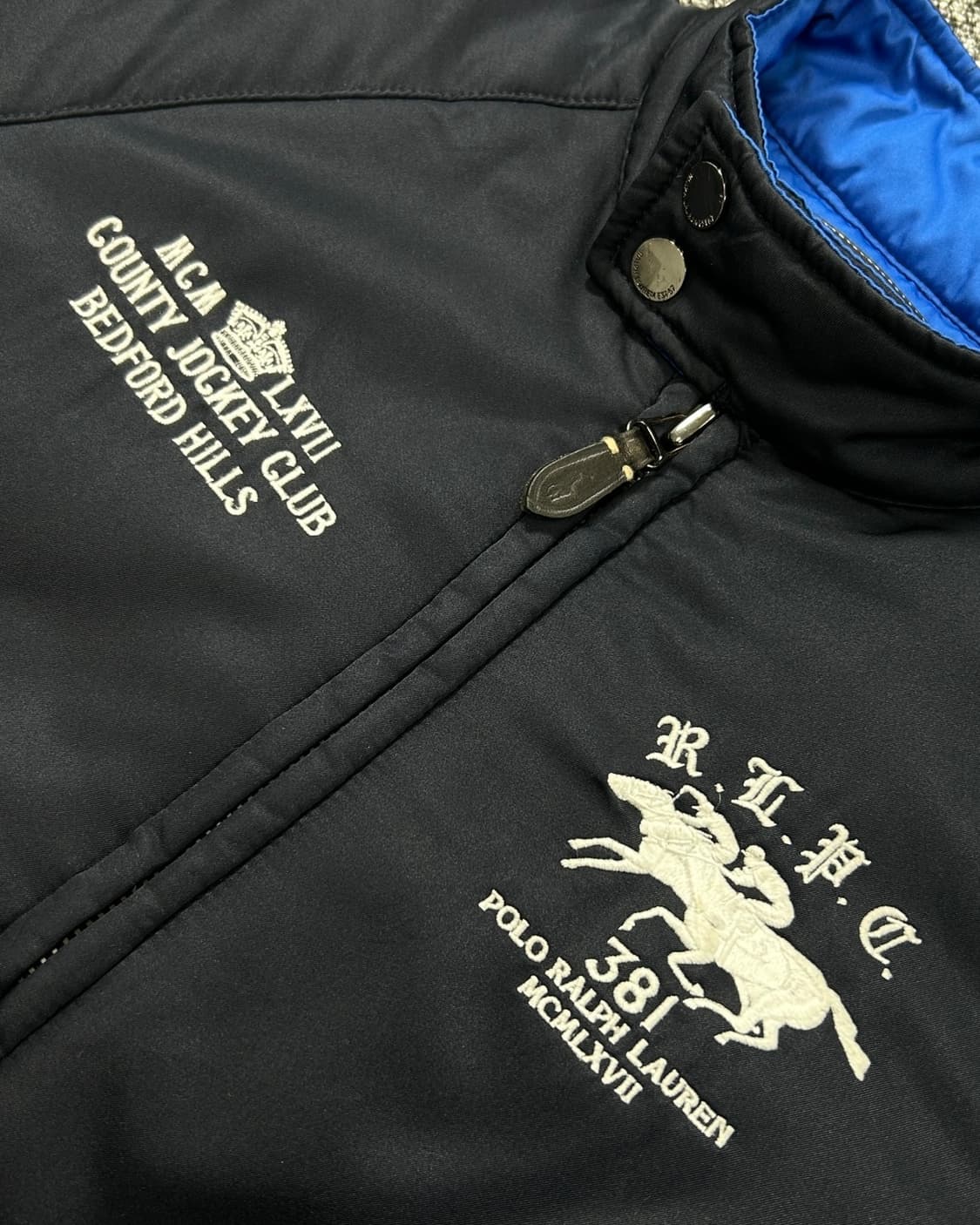 폴로 랄프로렌 더블포니 네이비 럭비 점퍼 상품이미지4