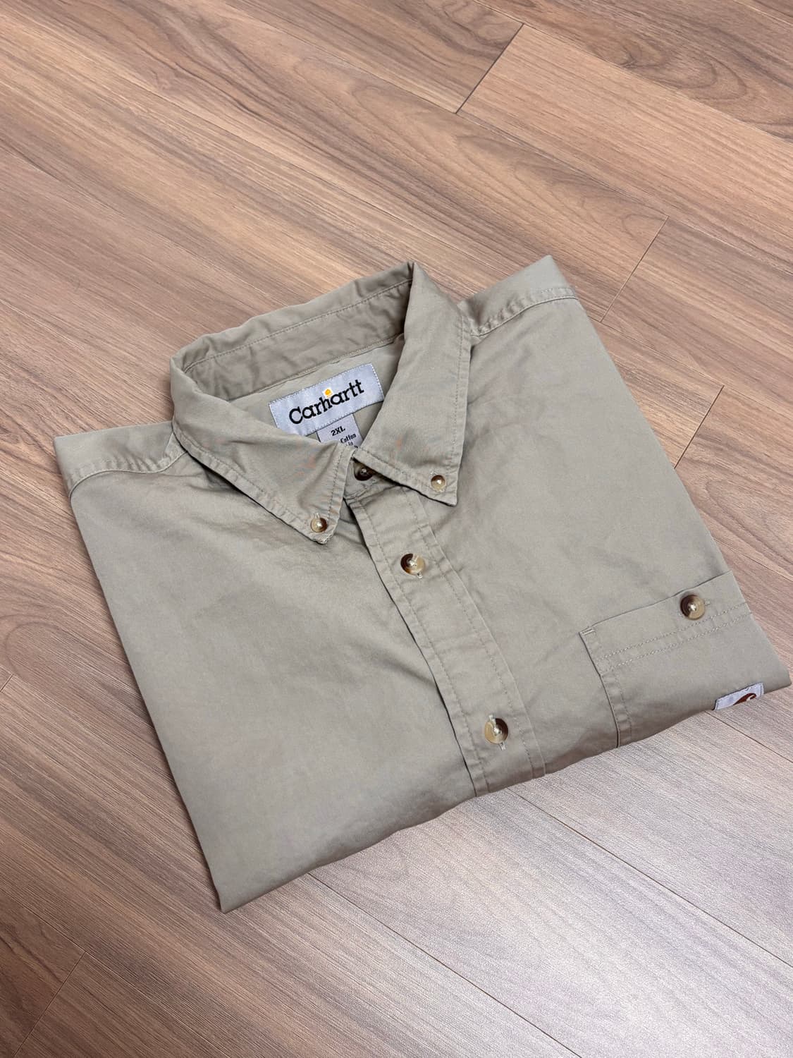 칼하트 셔츠 2XL 베이지 상품이미지4