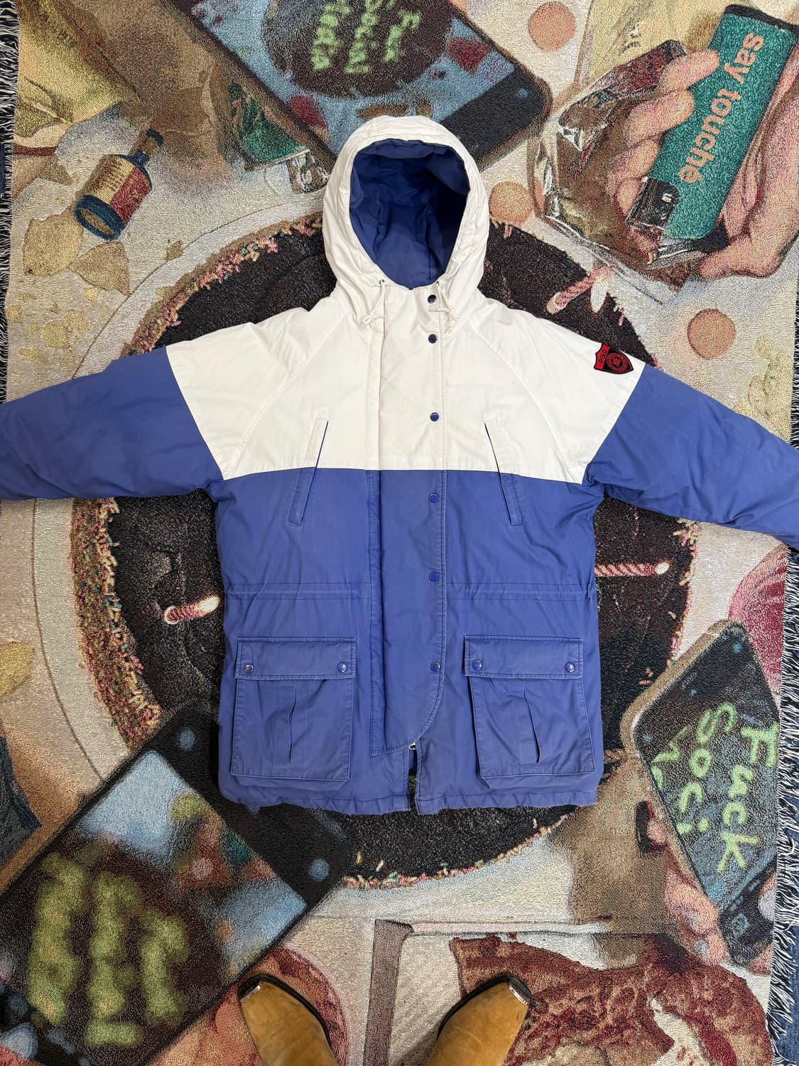 폴로 컨트리 투톤 패딩 상품이미지2