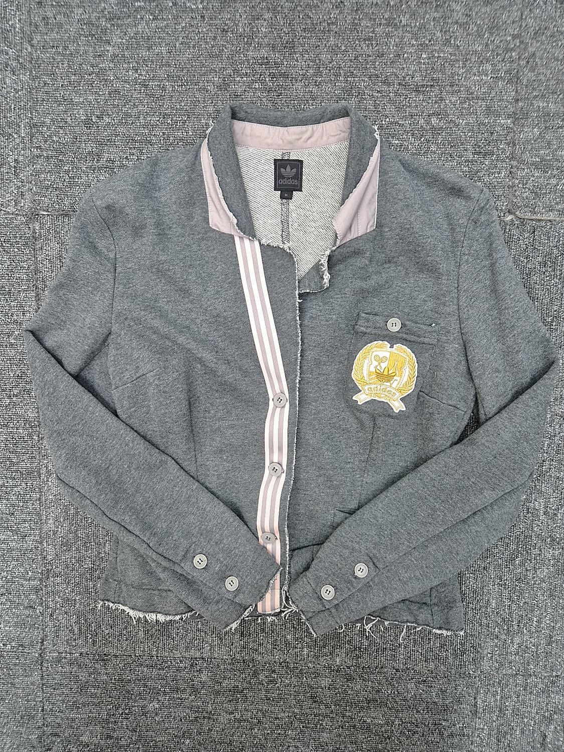 [M]<아디다스>그레이 스웨트 블레이져 상품이미지1