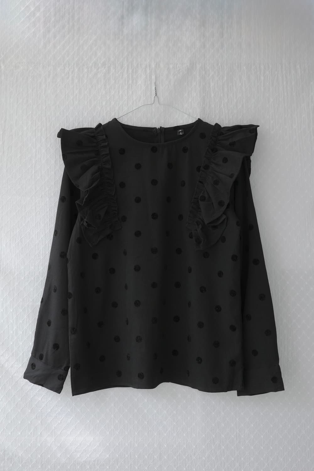 Dot Shirring blouse 상품이미지4