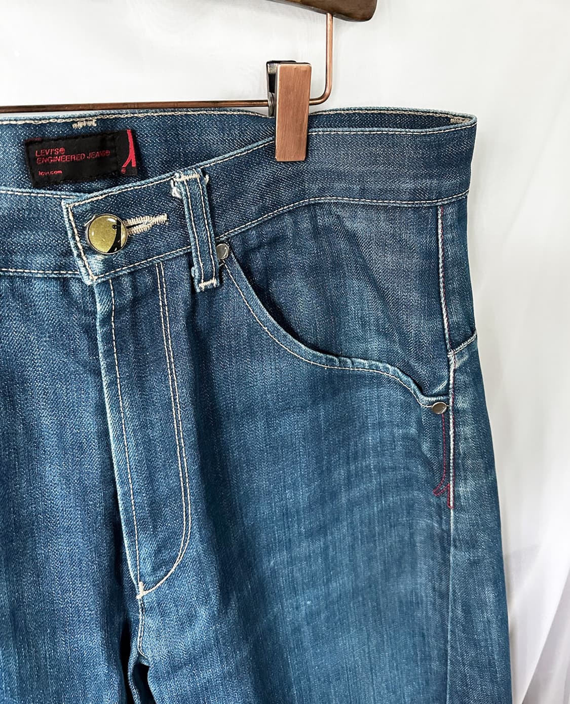 LEVI'S engineered 001 blue jeans w32 상품이미지6
