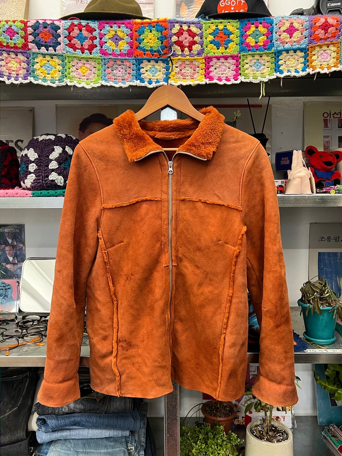 Vintage Brown Shearling Jacket   상품이미지1