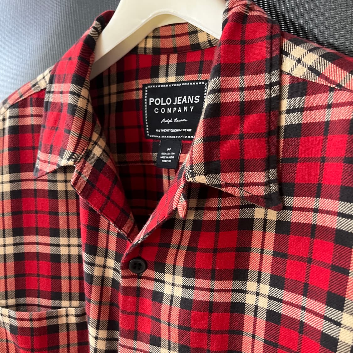 폴로 랄프로렌 루즈핏 오픈카라 플란넬 셔츠 상품이미지3