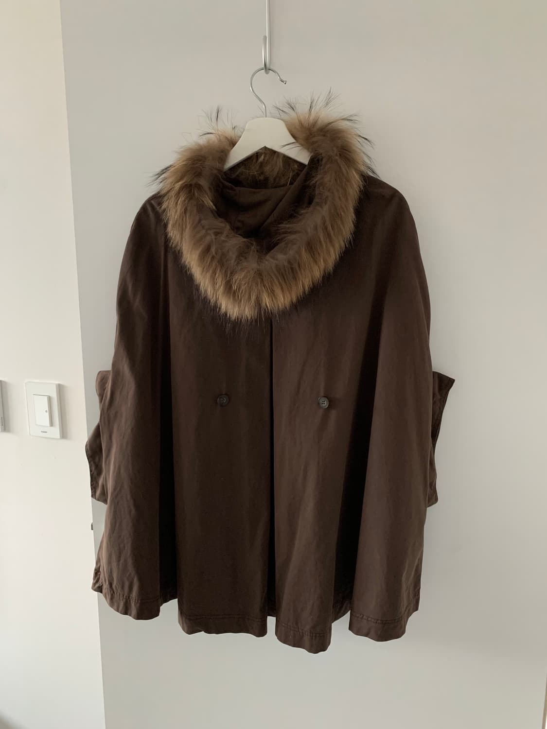 브라운 후디 케이프 상품이미지4