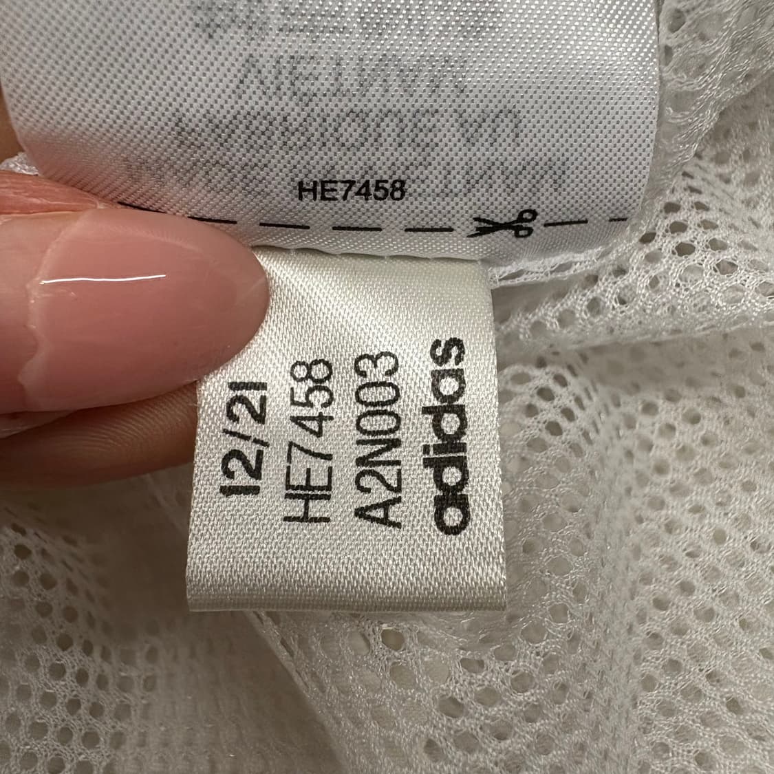 [정품/2xl,110] 아디다스 화이트 바람막이 자켓 b17 상품이미지9