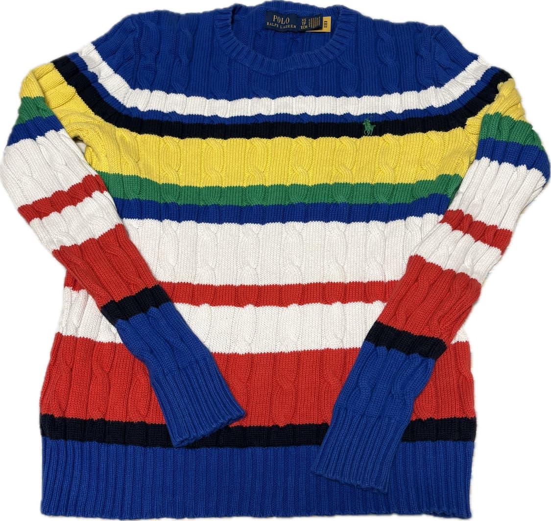 Polo Ralph Lauren 코튼 케이블 스웨터 XS 상품이미지1