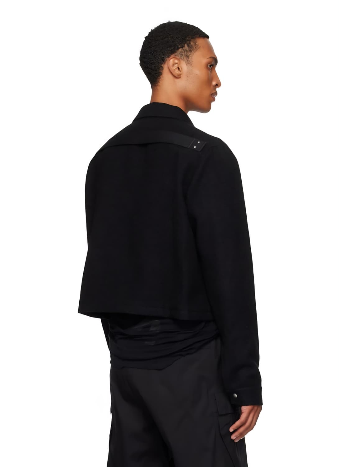 릭오웬스 FW25 블랙 앨리스 브래드 브러쉬드 울 자켓 48사이즈 상품이미지6