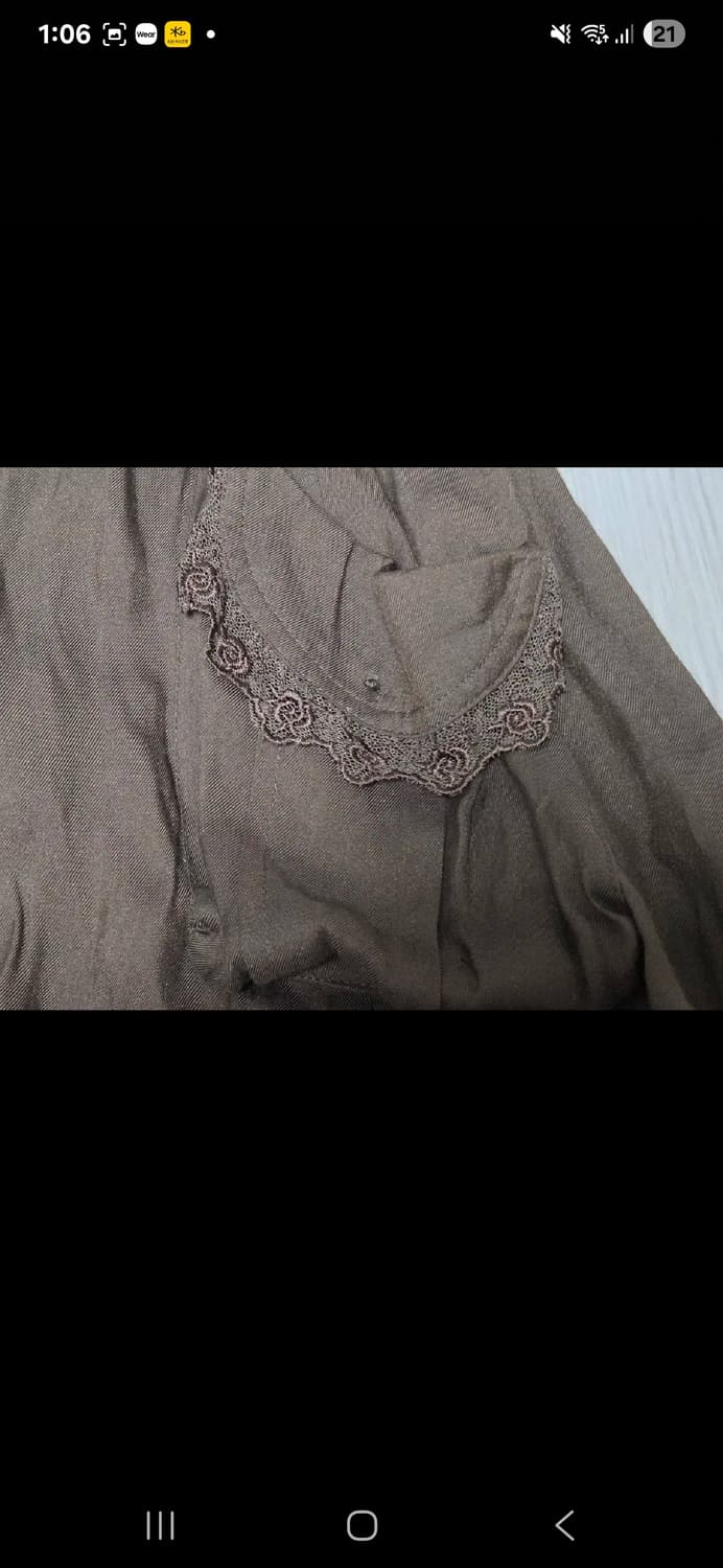 악시즈팜 Axes femme 초코 포켓 레이스 스커트 상품이미지2