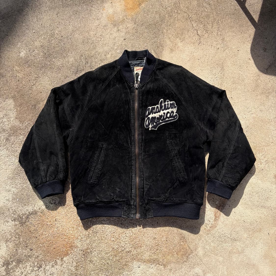90s USA ANAHEIM 빈티지 스웨이드 자켓 L 상품이미지1