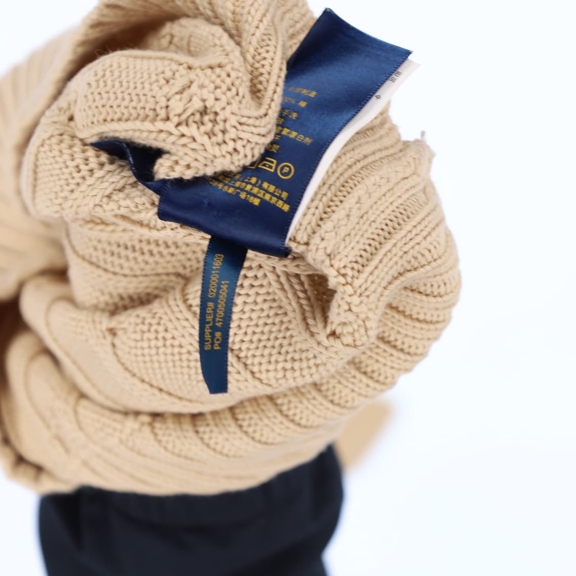 XS 신형 폴로 랄프로렌 피마코튼 케이블 니트 N7345 상품이미지5