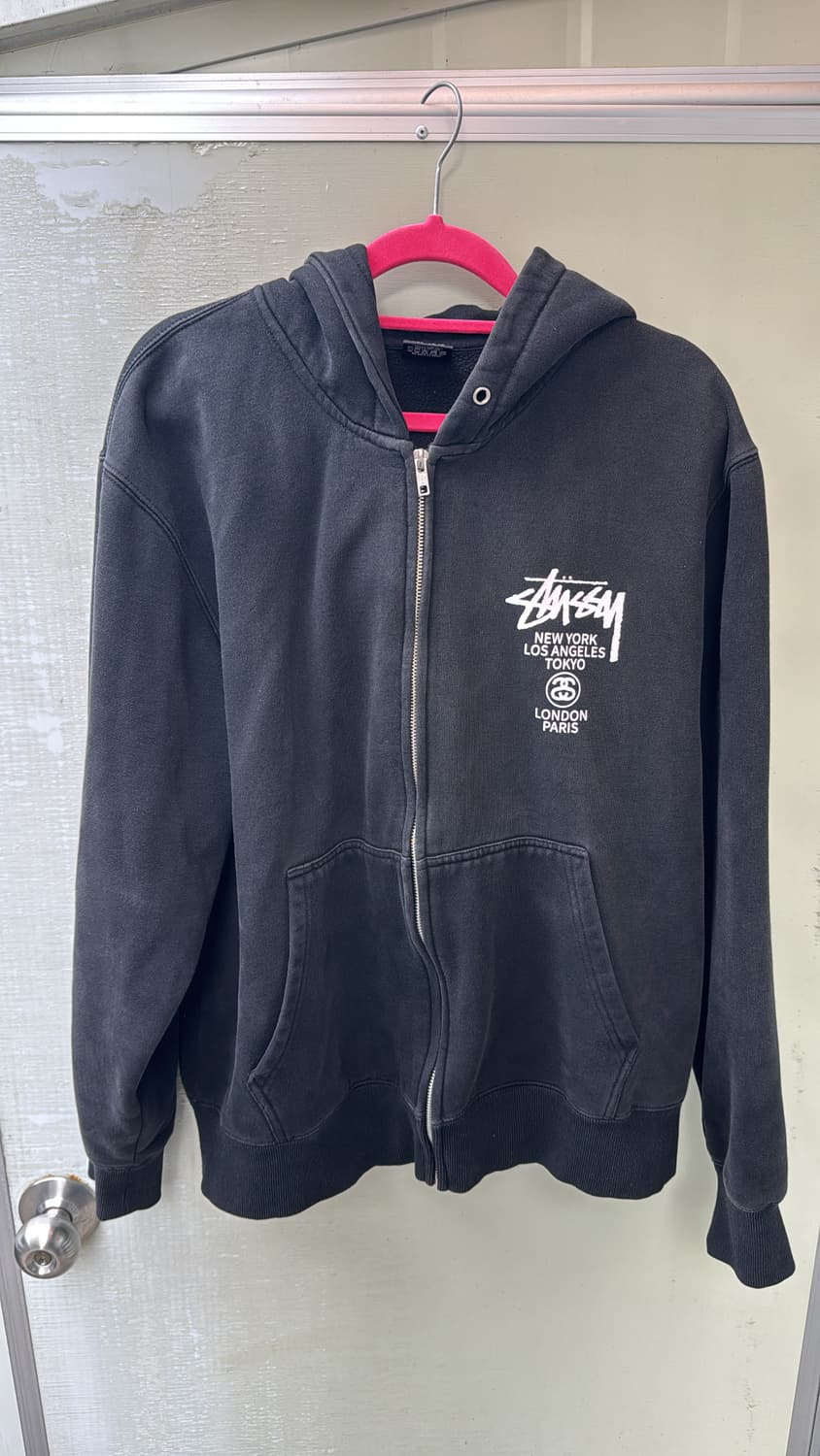 Stussy worldtour zip hoodie 스투시 후드집업 상품이미지2