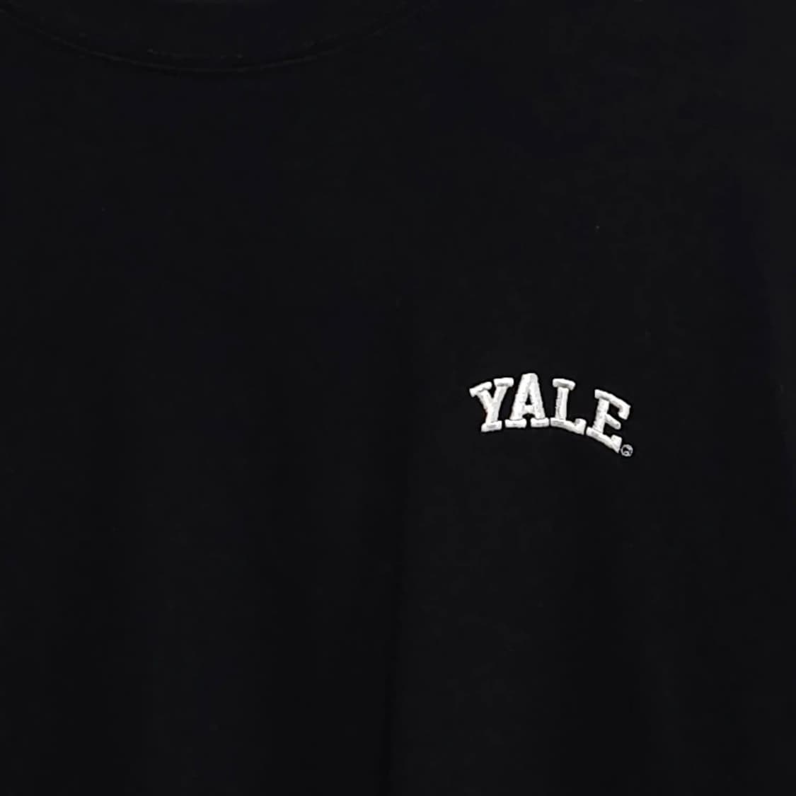 105)YALE 예일 루즈핏 롱슬리브 티셔츠 블랙 상품이미지2