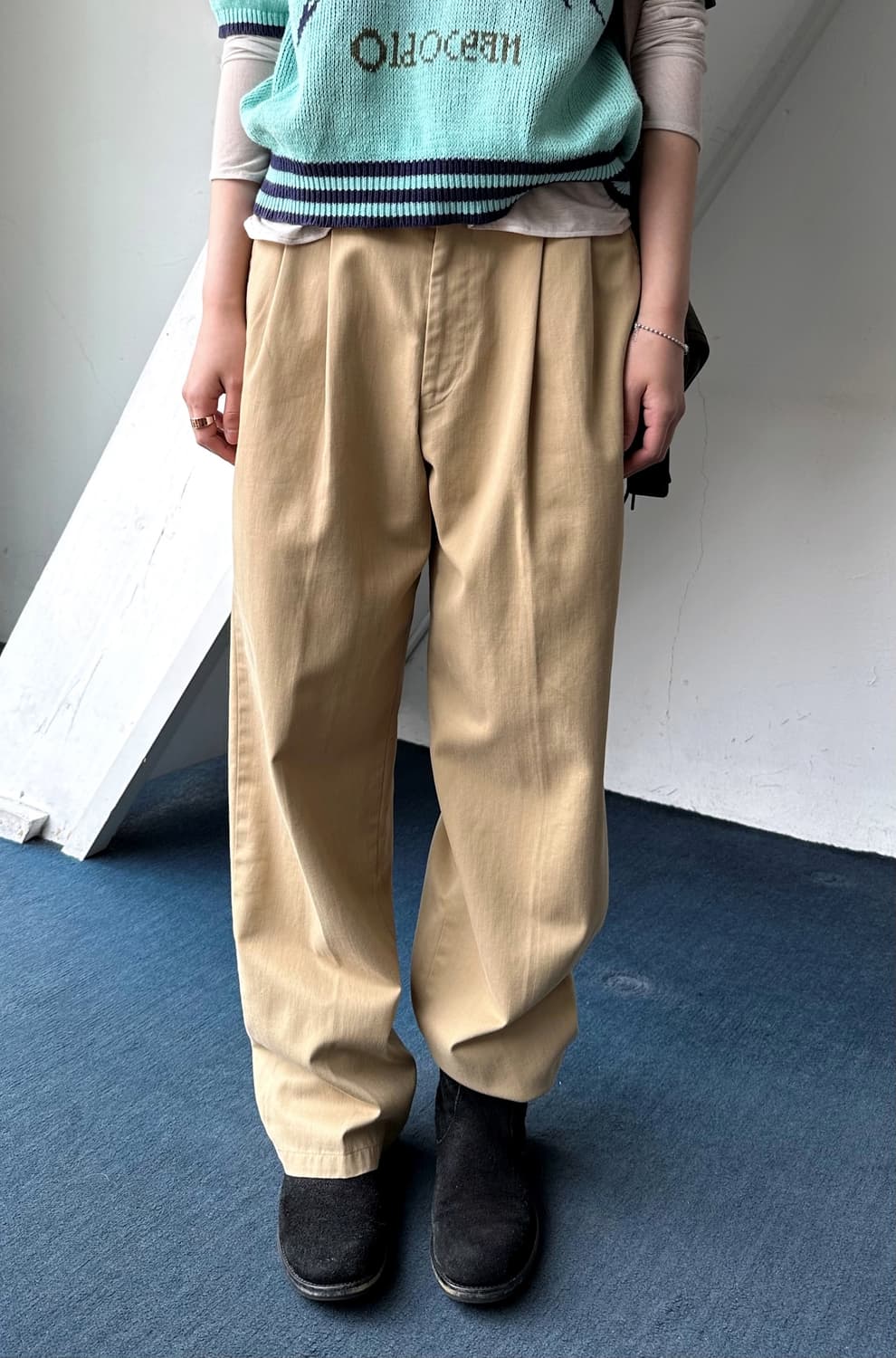 Natural cotton 2tuck chino pants 상품이미지2