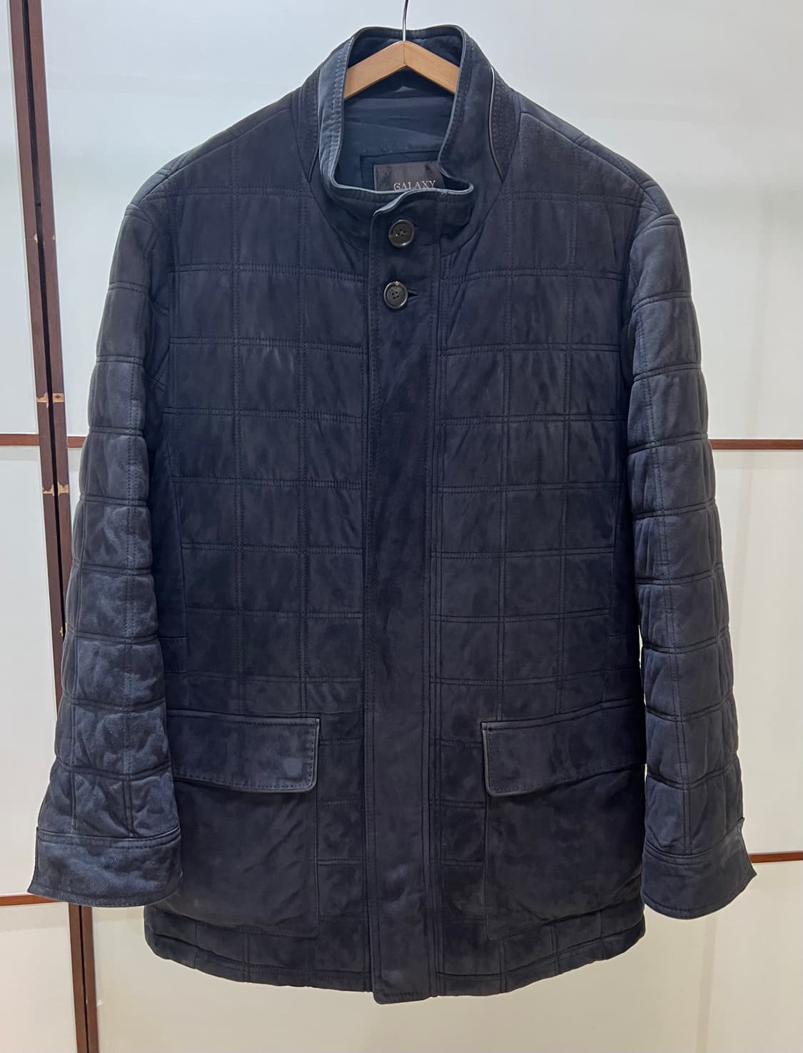 갤럭시(Galaxy) 수젤로 천연 염소가죽 퀼팅 자켓 (100) 상품이미지1