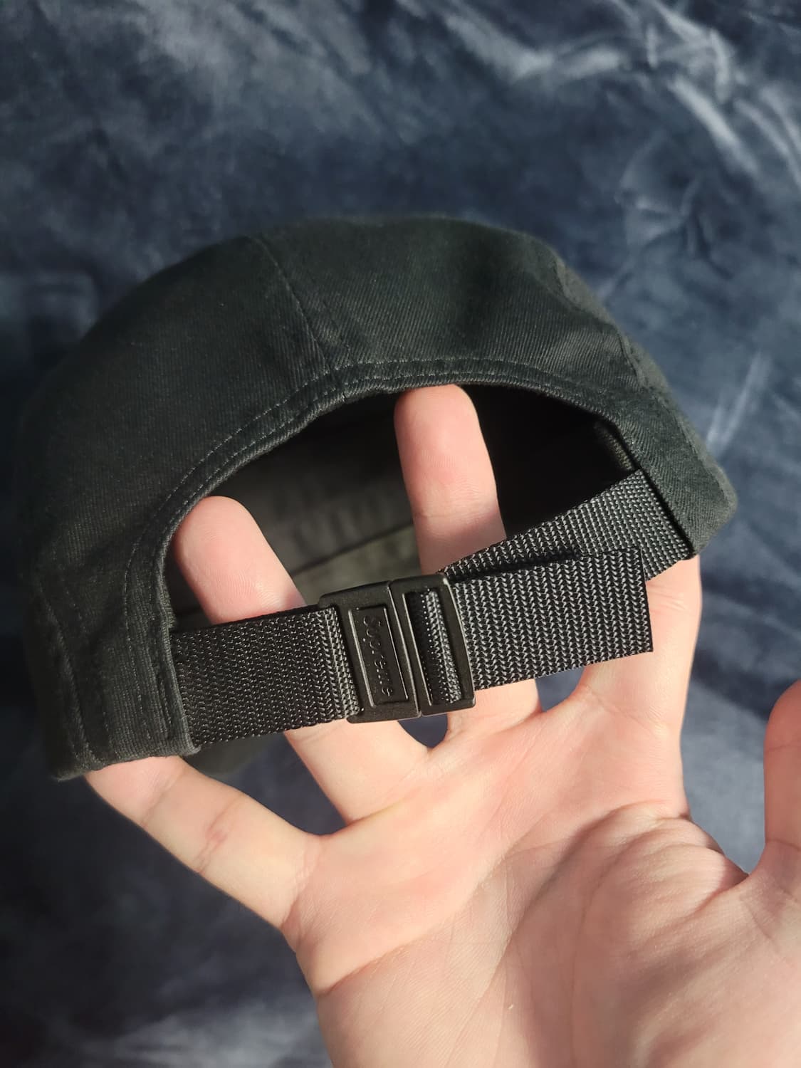 슈프림 워시드 치노 트윌 캠프캡 블랙 - 24SS 상품이미지3