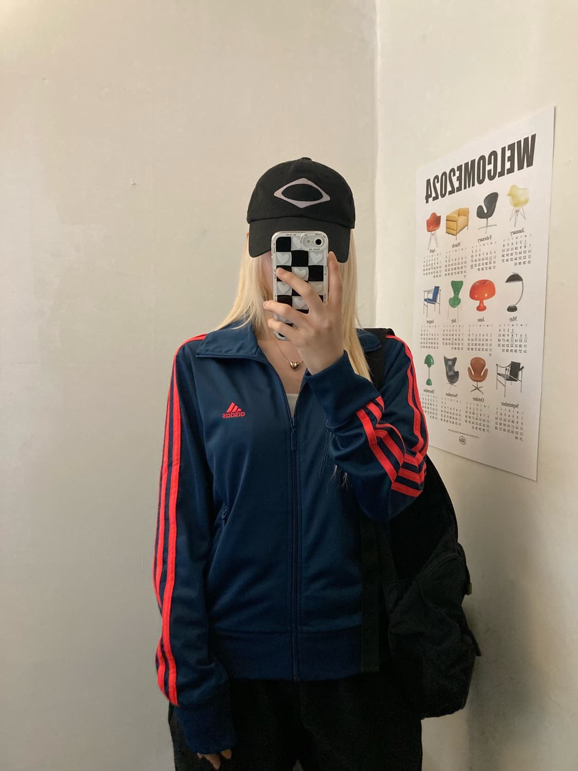 아디다스 져지 (곤색) 상품이미지3