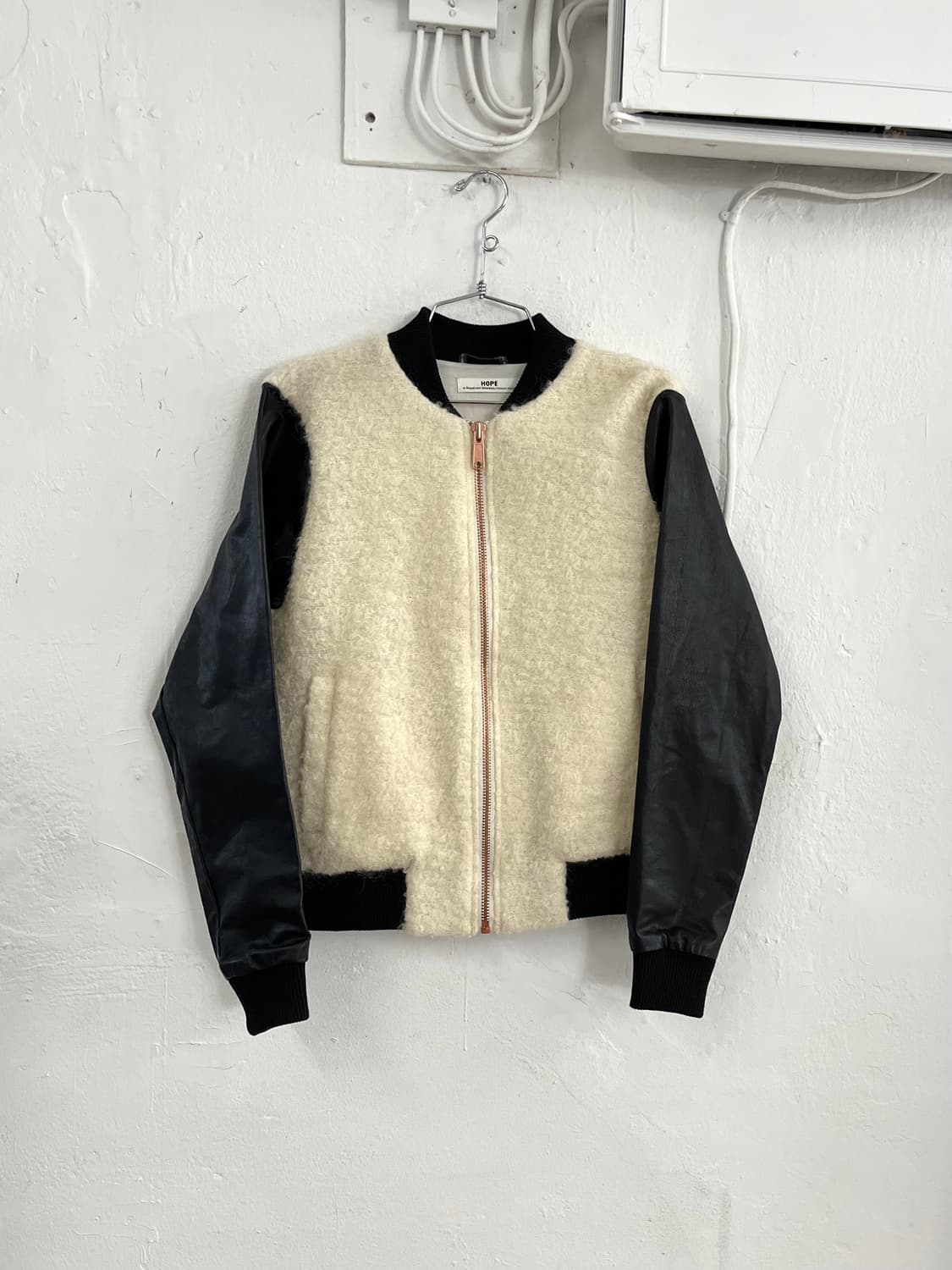 HOPE 호프 울 레더 봄버자켓 상품이미지1