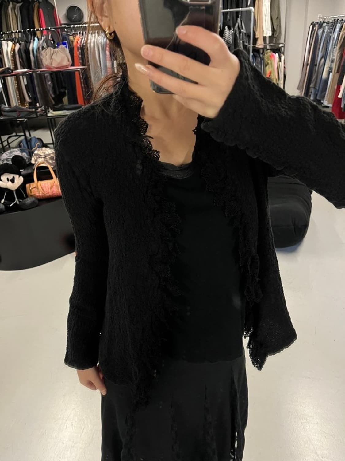 ISSEY MIYAKE me textured ruffle cardigan 상품이미지1