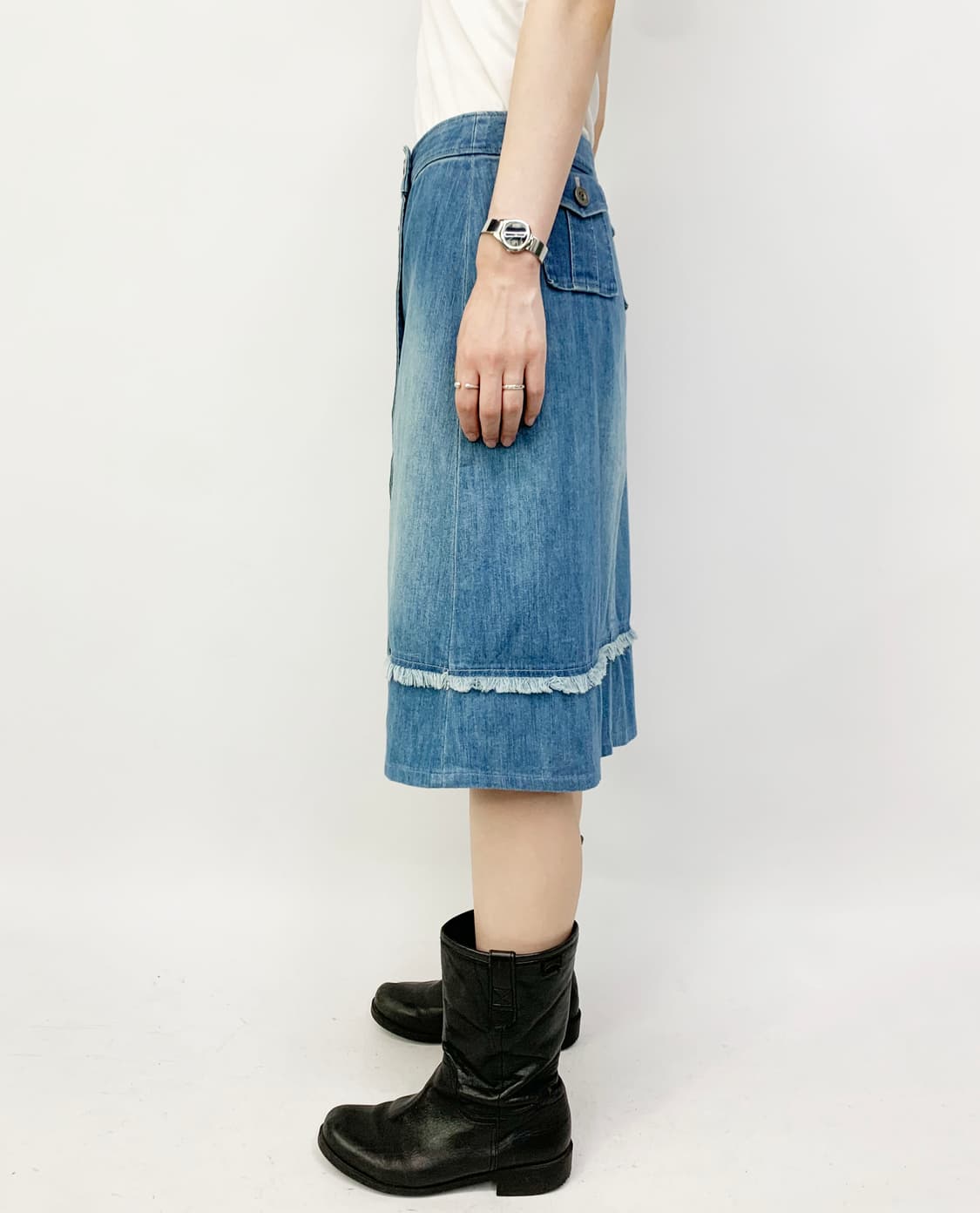 KIRA 데님 스커트 상품이미지3