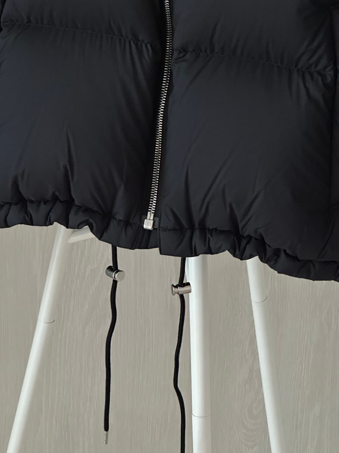 AURALEE 립스탑 다운 패딩 여성용 0사이즈 블랙 상품이미지5