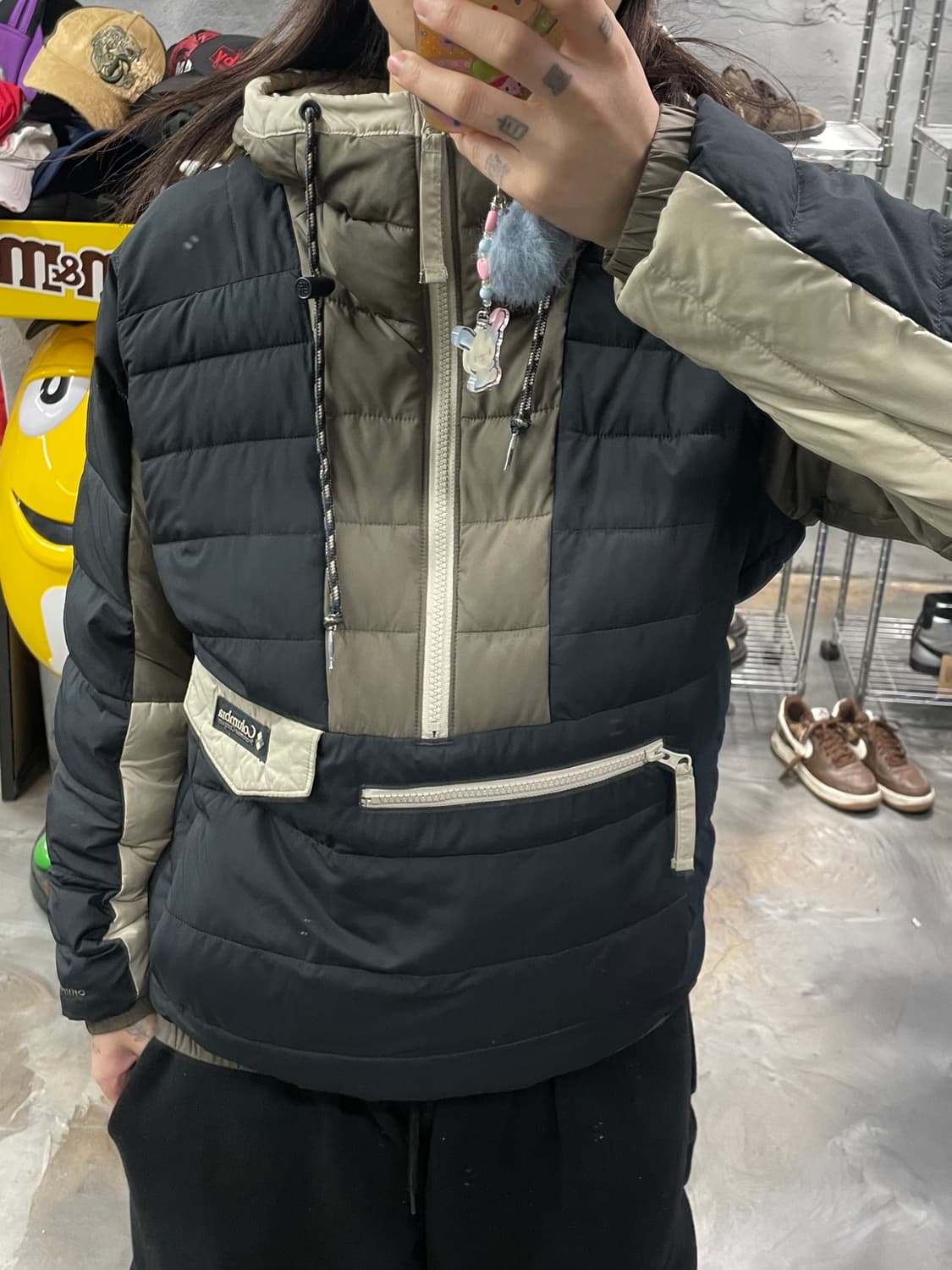 컬럼비아 컬러블록 아노락 패딩 상품이미지10