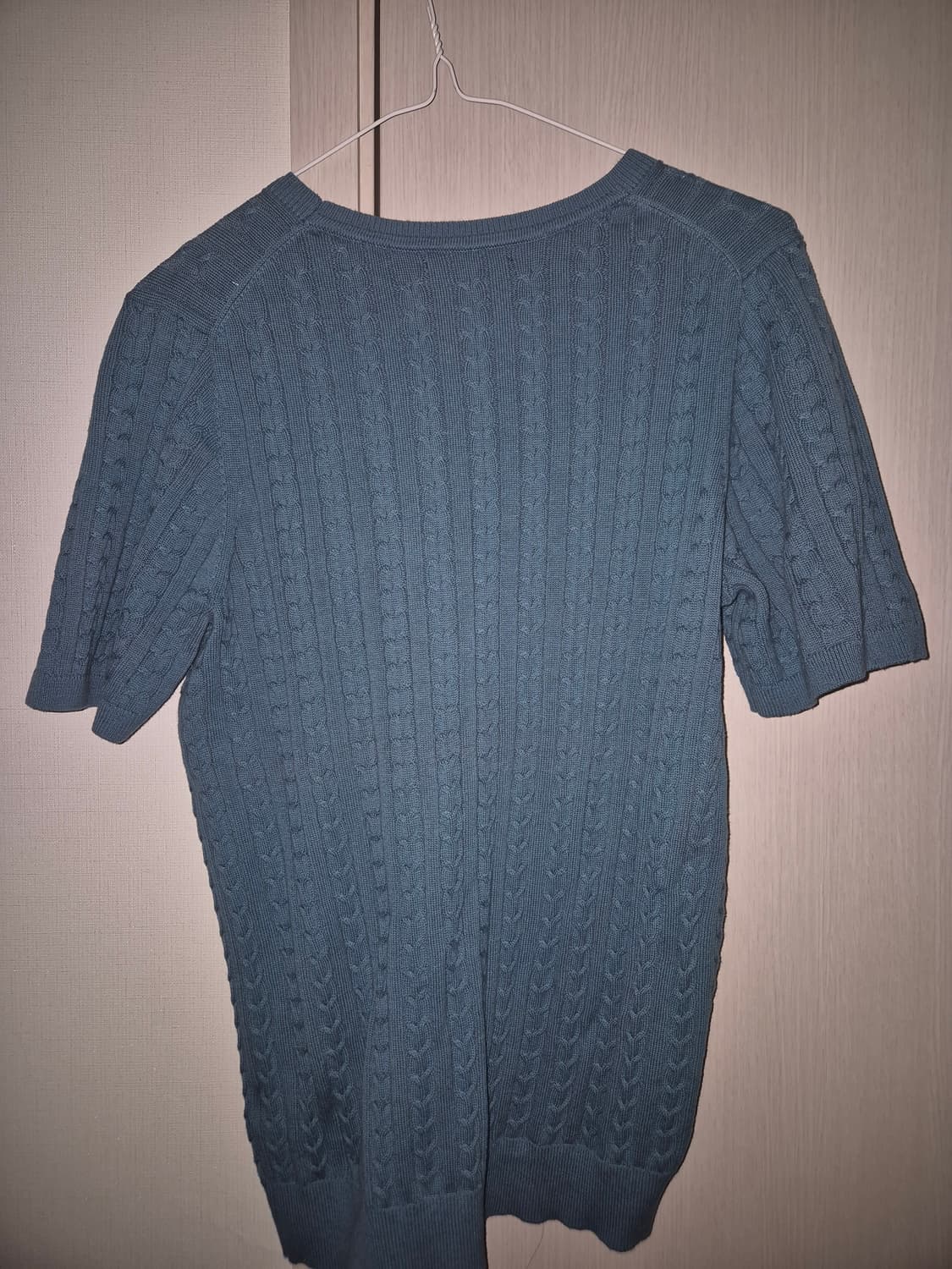 타미힐피거 케이블 반팔 민트 니트 L  상품이미지2