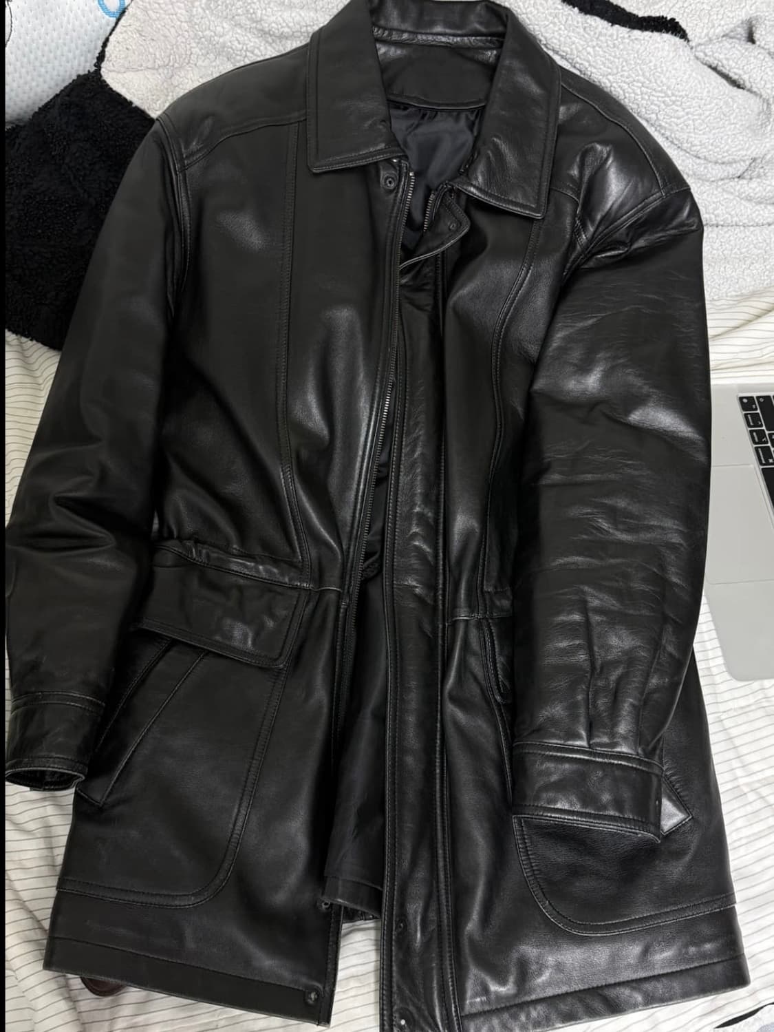 빈티지 레더 카코트 상품이미지2