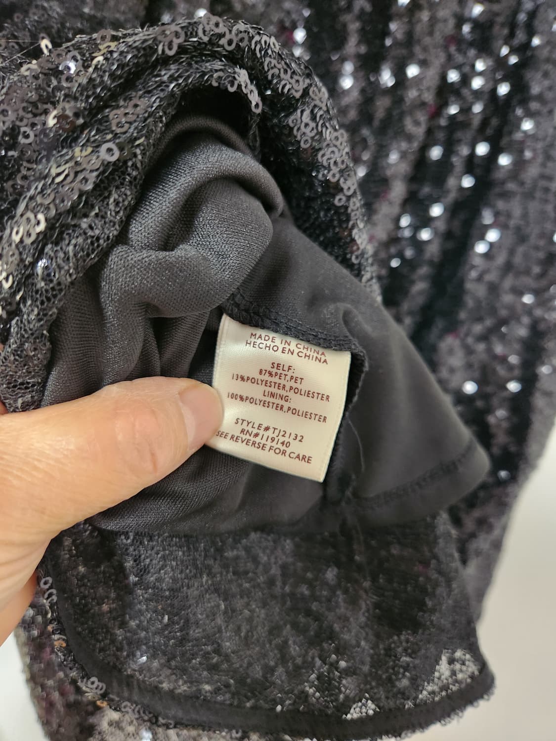 블랙 스팽글 플레어 원피스 무대복 L 상품이미지6