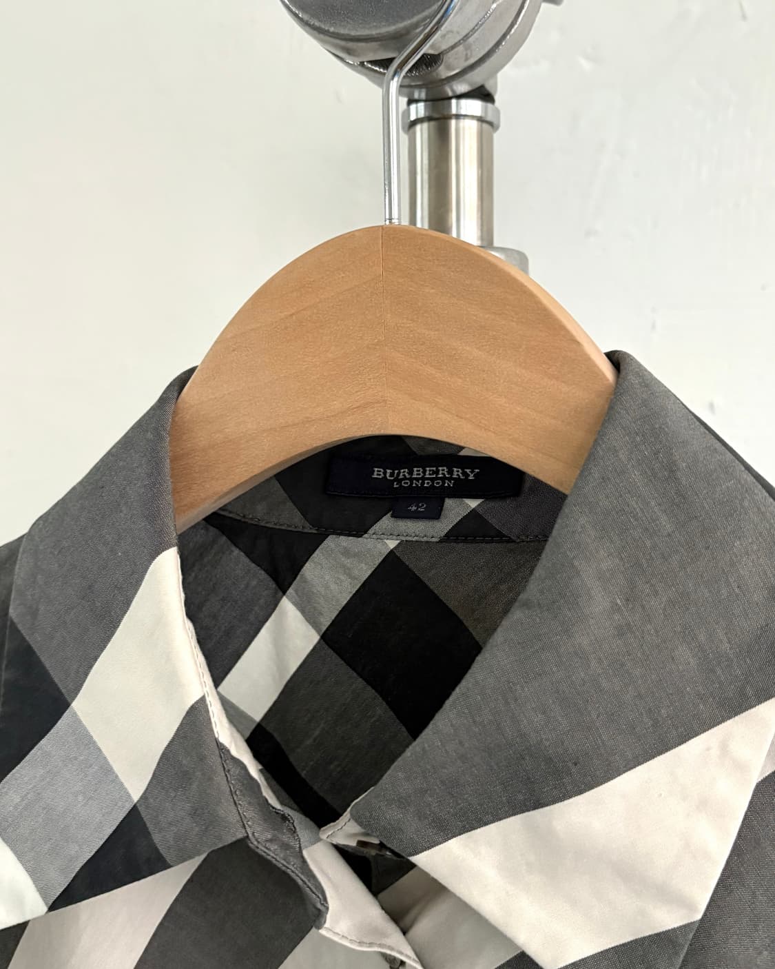 Burberry 버버리 로고 7부 체크 셔츠 상품이미지3
