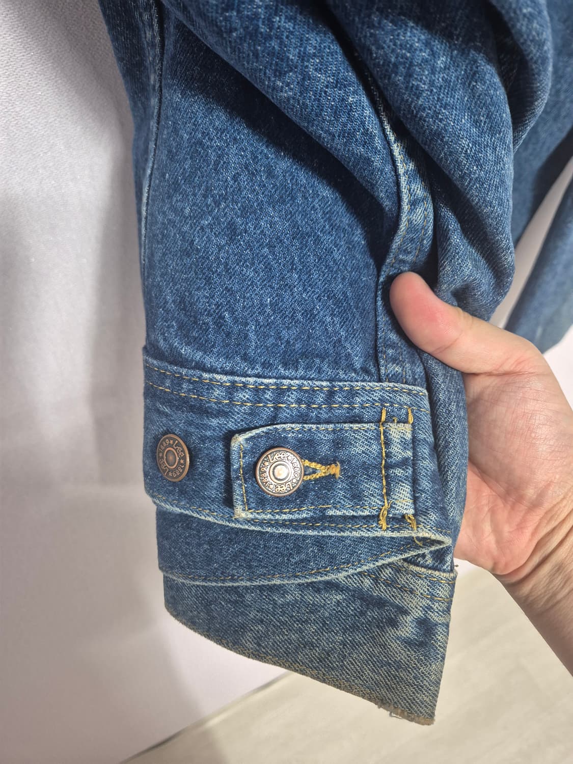 90s 빈티지 Lee 데님자켓 USA made (M) 상품이미지4