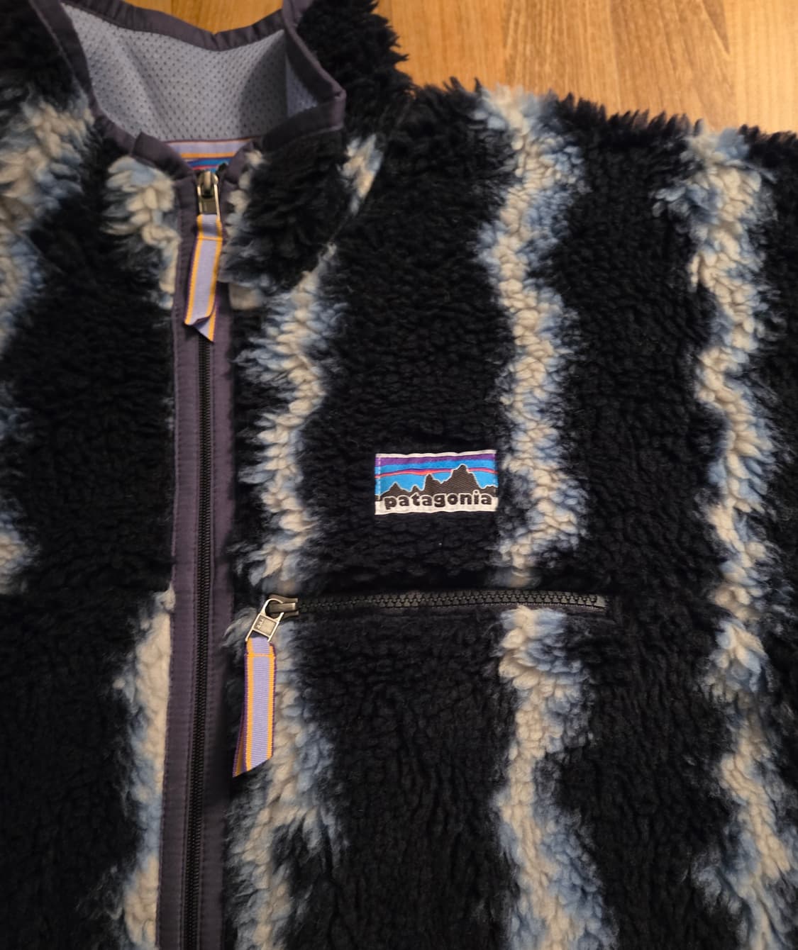(M)파타고니아 썬더 vtg복각 블랙 레트로 가디건 딥파일 신칠라 상품이미지2