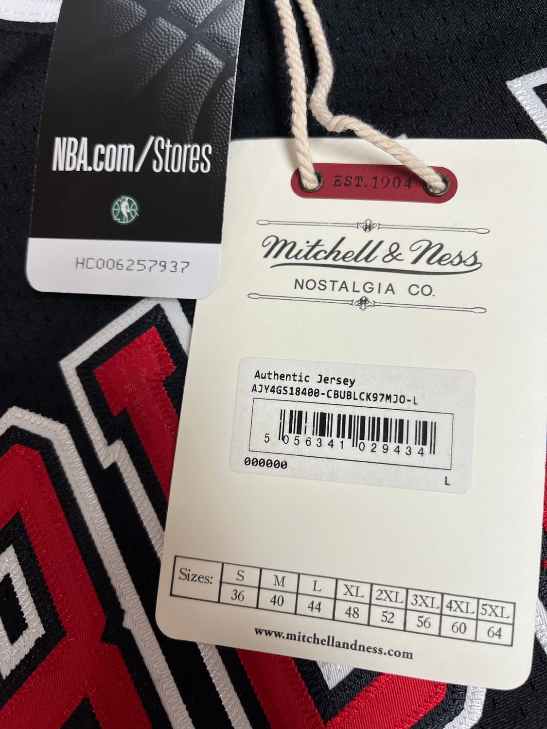 미첼앤네스 97-98 시카고불스 23 마이클 조던 어센틱 져지 L 상품이미지7
