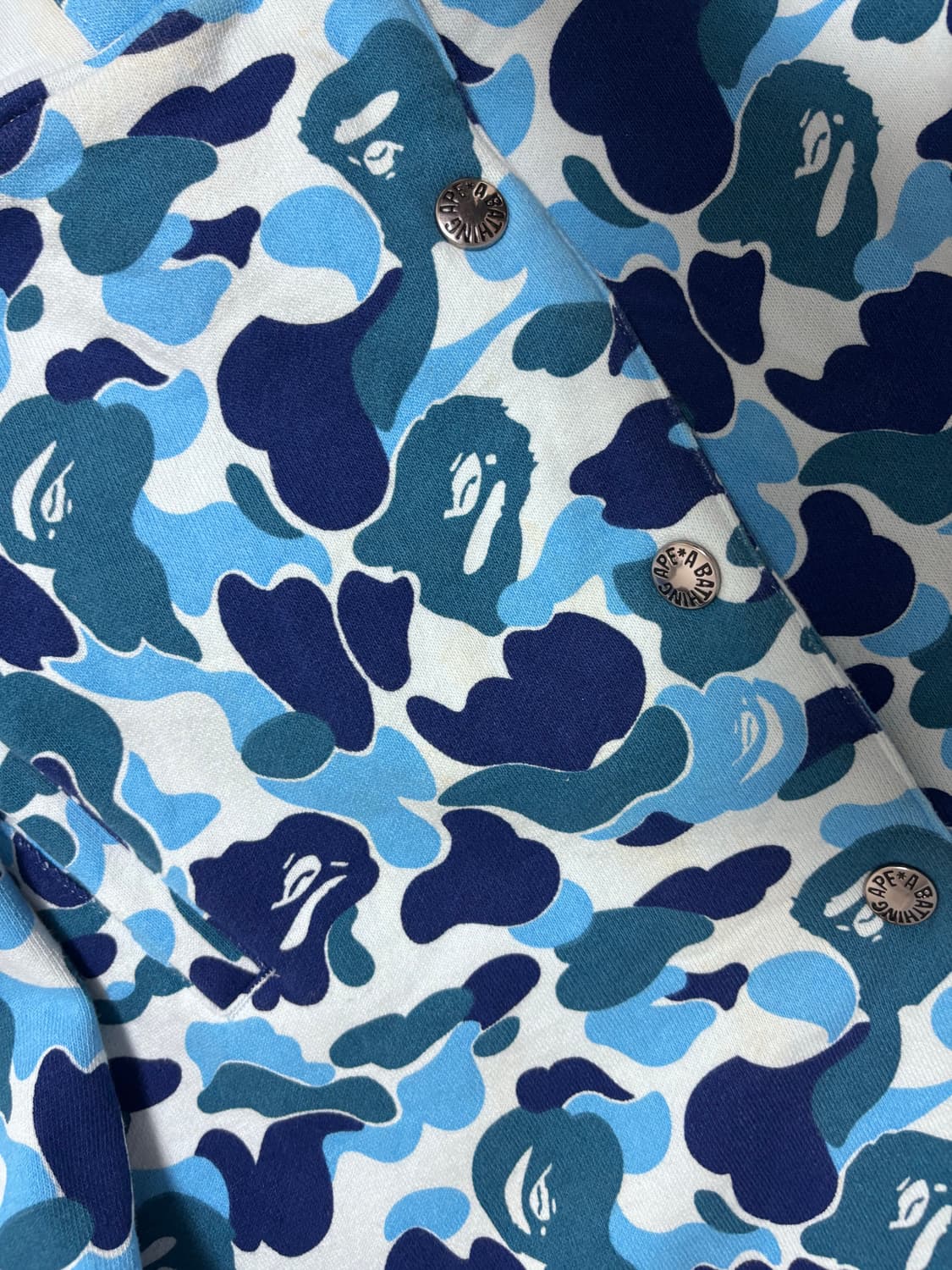 베이프 블루카모 블루종 자켓 M 상품이미지3