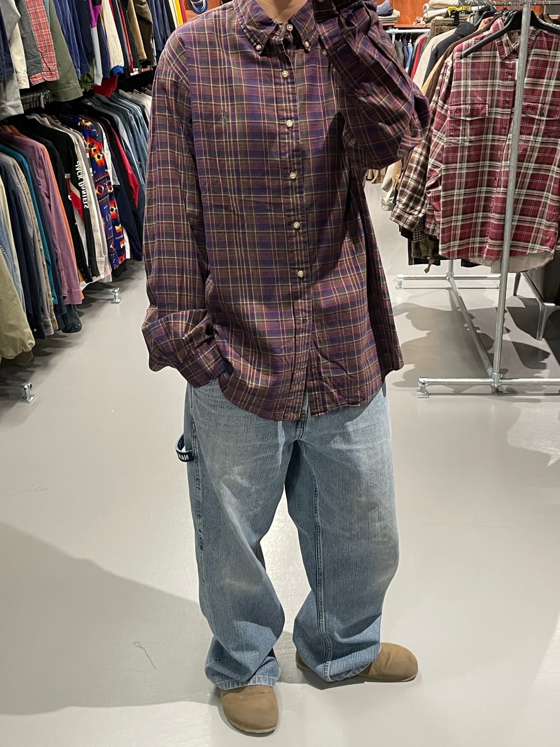 폴로 랄프 로렌 체크 셔츠   상품이미지3