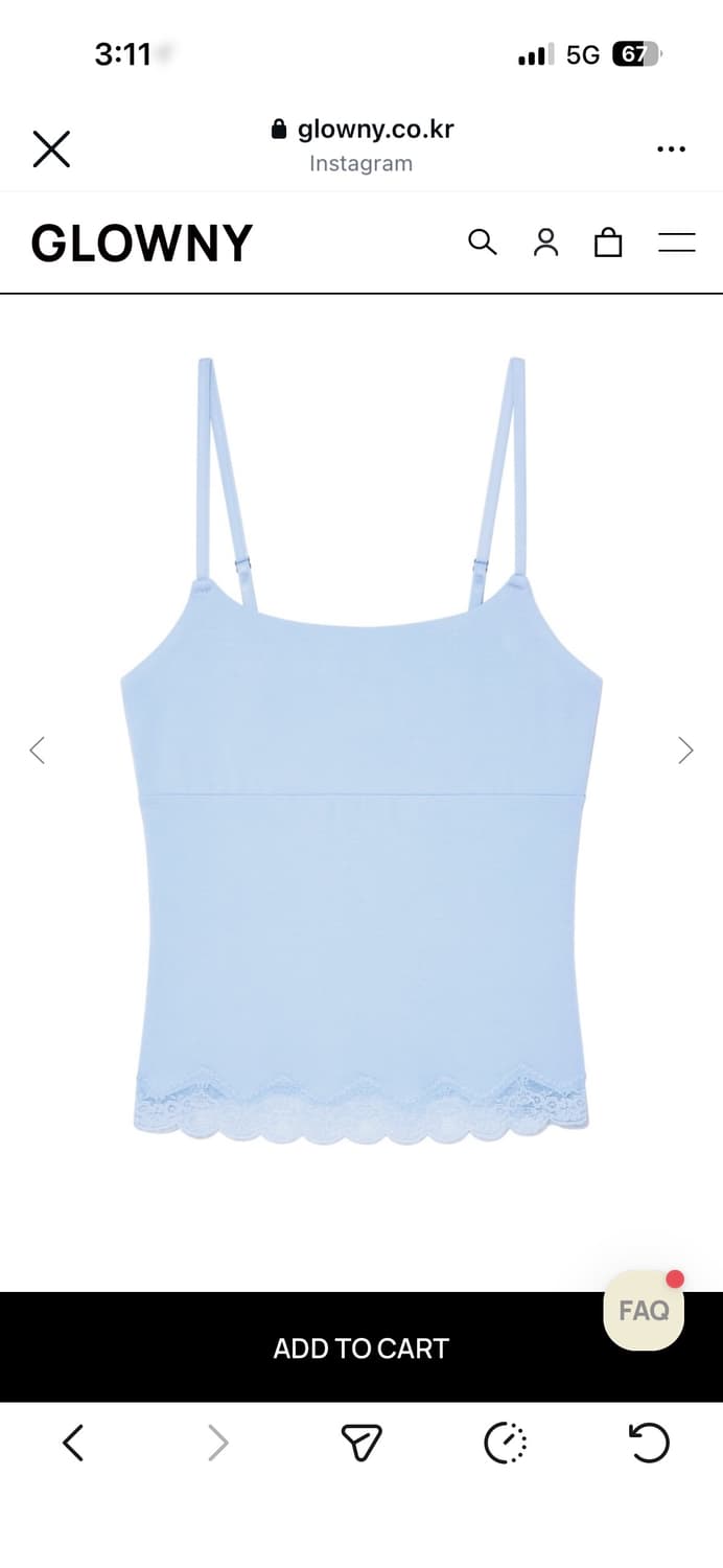 글로니레이스끈나시(새제품) 상품이미지1