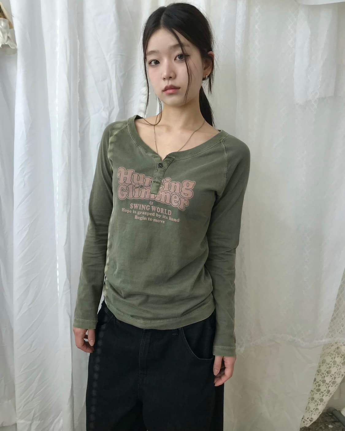 Underwraps 빈티지 로고 롱슬리브 상품이미지2