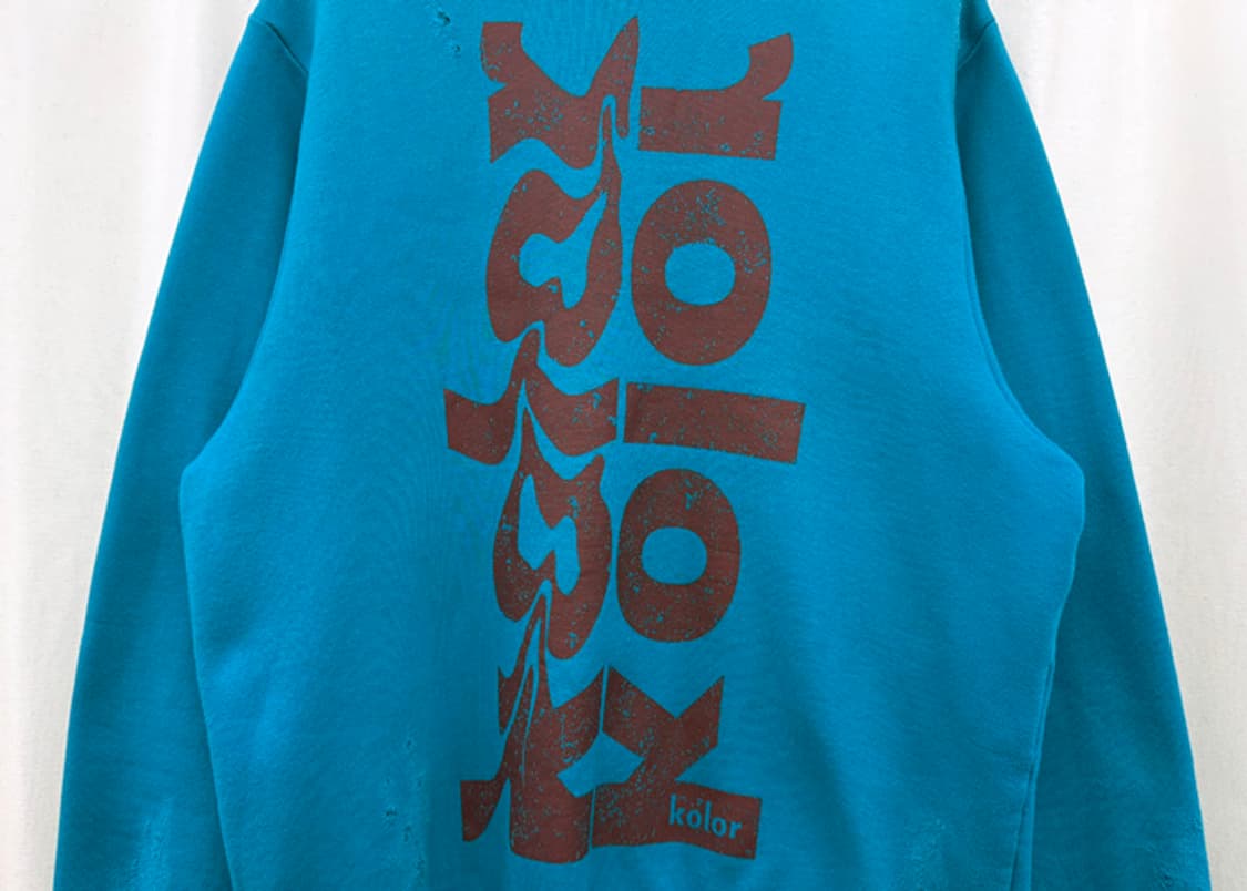 kolor 컬러 22FW 데미지 스웻셔츠 상품이미지5