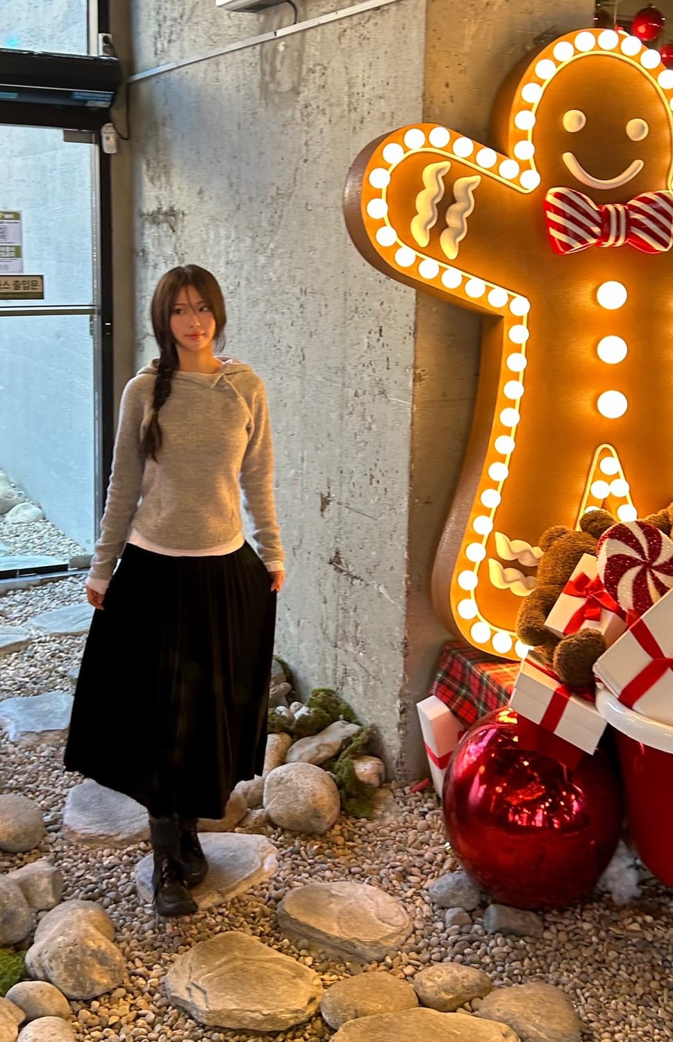 기모 포근 사선단추후드티 상품이미지7