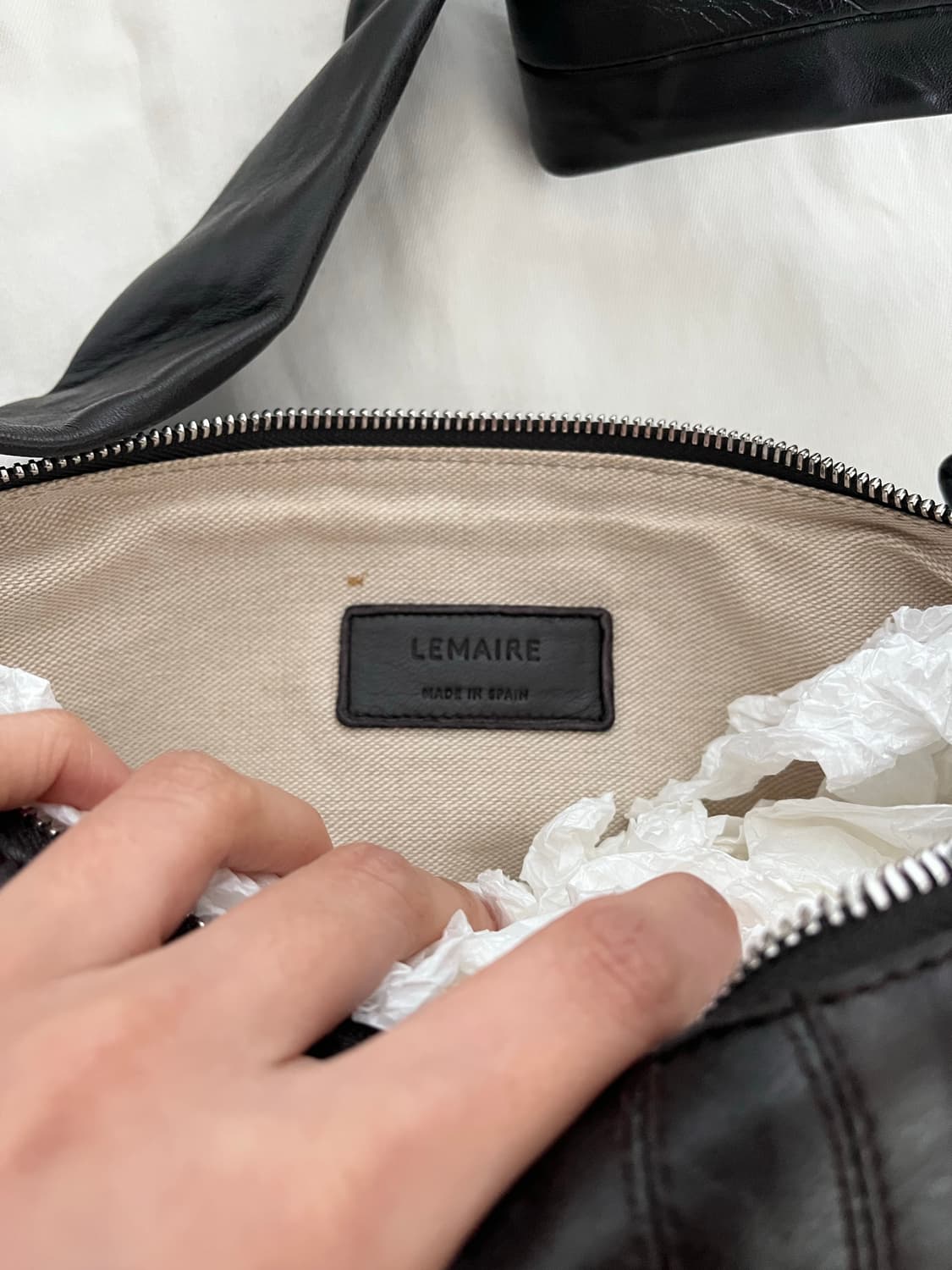 르메르 범백 스몰 다크초코 양가죽 상품이미지5