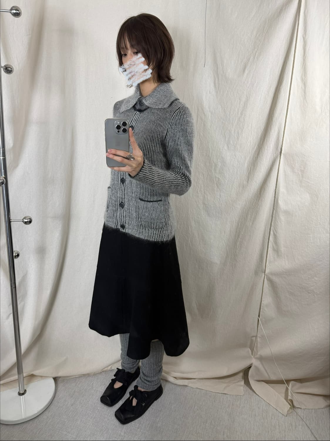 Jocomomola 미디 울 스커트 상품이미지3