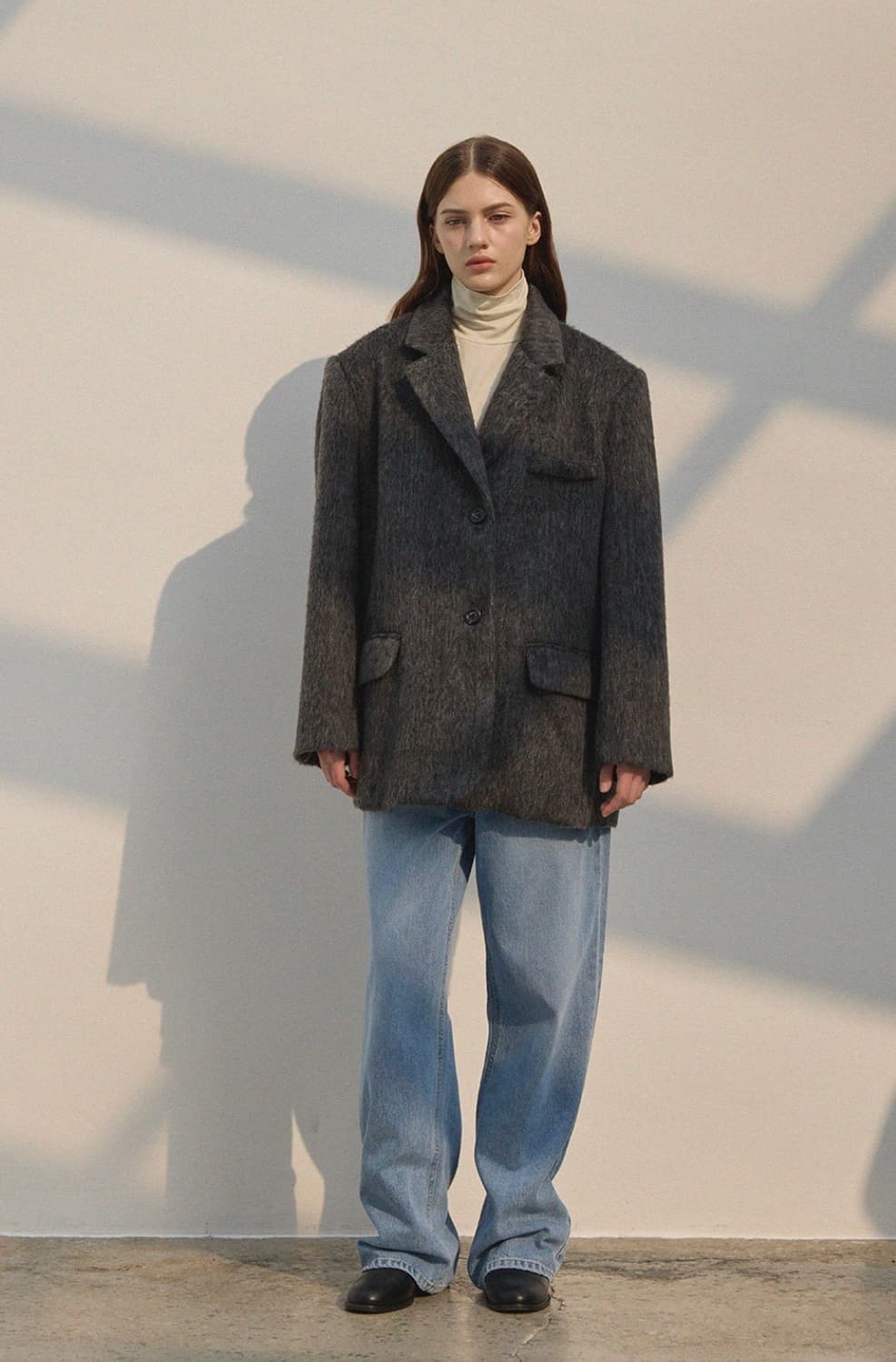 르 스튜디오 차콜 울 자켓 상품이미지1