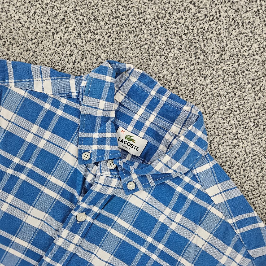 [40] 라코스테 슬림핏 체크 셔츠 남방 1103JM2 상품이미지2