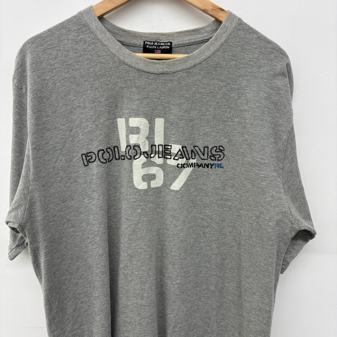 폴로진스 그레이 반팔 티셔츠 프린팅 남성XL 상품이미지2