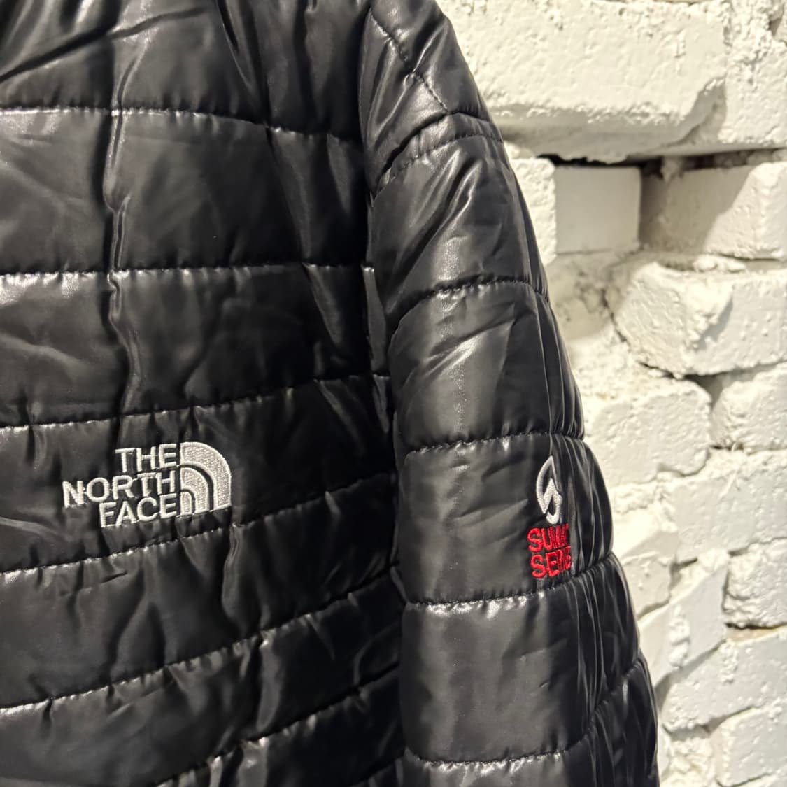 노스페이스 서밋시리즈 유광 후드경량패딩 상품이미지2
