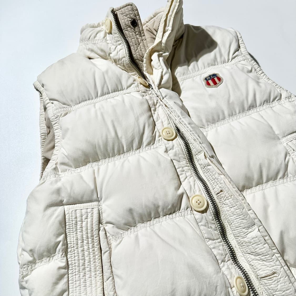 폴로 진스 컴퍼니 랄프로렌 리버시블 성조기 패치 덕다운 패딩 베스트 상품이미지9
