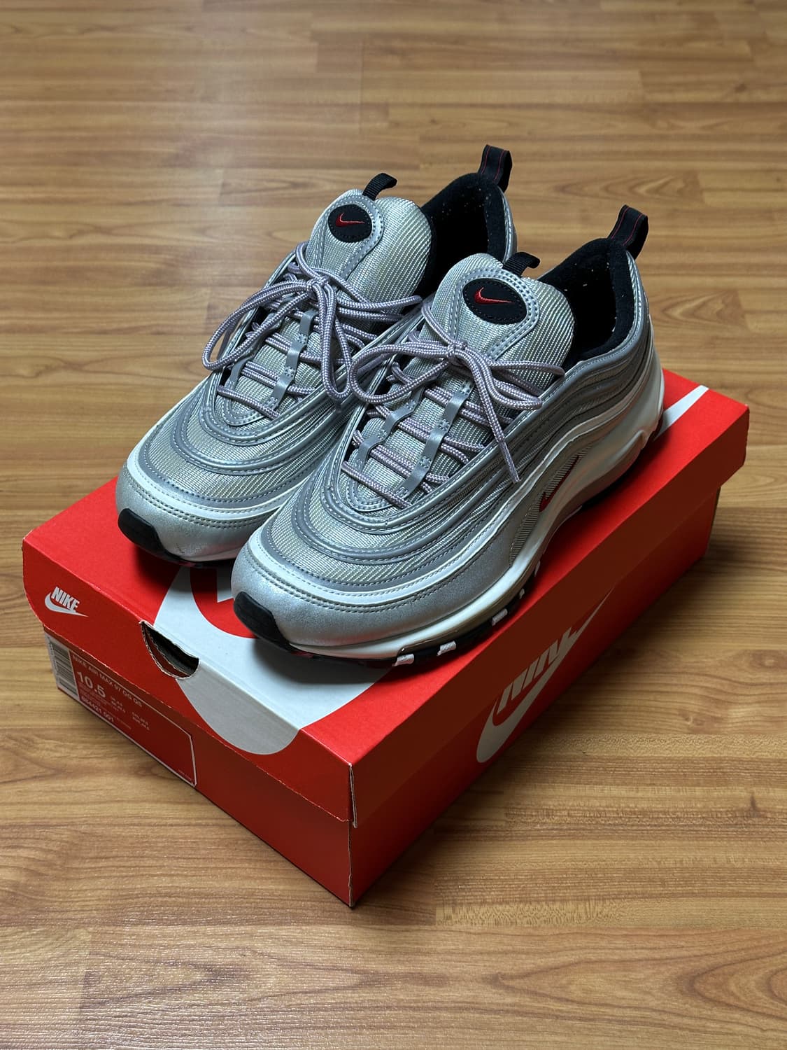 [상태좋음] 나이키 에어맥스 97 실버불렛 US10.5 상품이미지1