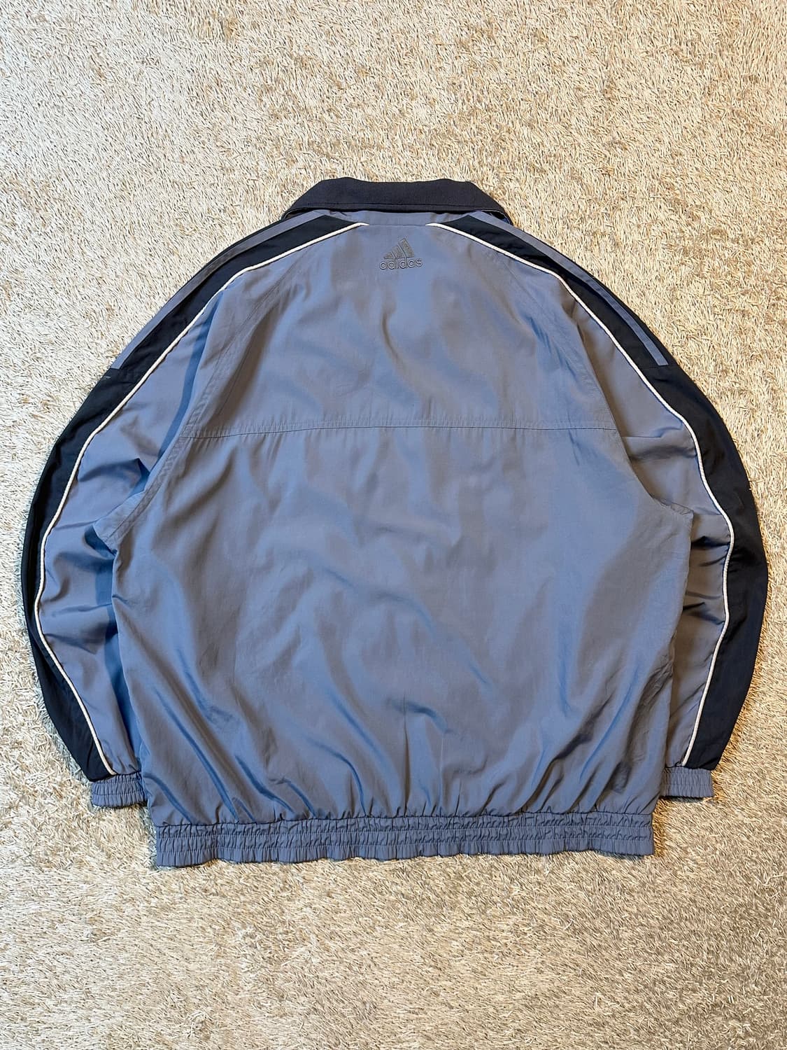 희귀) 00's 아디다스 올드스쿨 삼각로고 배색 바람막이 자켓 상품이미지3