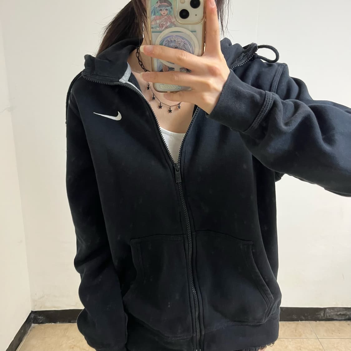 Nike black hoodie zip-up 상품이미지3
